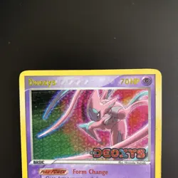 Deoxys 17/107 EX Deoxys Reverse Holo Stamped Pokemon Card 2005 - Image 2