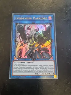 DUOV-EN006 Condemned Darklord Ultra Rare 1st Edition YuGiOh Card - Image 1