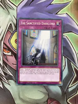 FLOD-EN075 The Sanctified Darklord Rare Mixed Edition NM Yugioh Card - Image 1