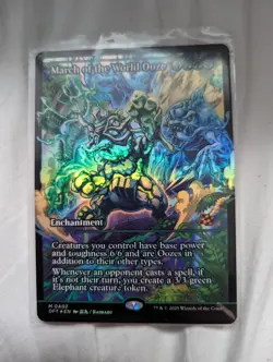 March Of The World Ooze Showcase Aetherdrift Foil Card 0402 M Mythic Magic MTG - Image 1