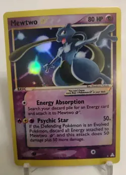 *Custom-made* High Quality, Mewtwo Goldstar"Display Card" - Image 4