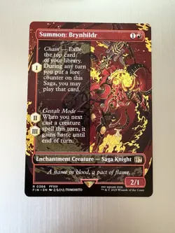 Summon: Brynhildr - 366 - Magic: Final Fantasy MTG - Borderless - Rare - Image 1