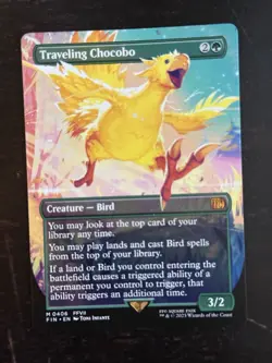 MTG Final Fantasy English Traveling Chocobo Borderless 0406 Non-Foil - Image 1