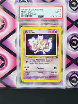 1999 Pokemon Movie Black Star Promo #3 Mewtwo PSA 9 MINT Ships Fast!!! - Image 1