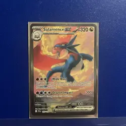 2025 Pokemon TCG Salamence ex 187/159 Sv09: Journey Together Holo Secret Rare - Image 1