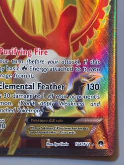Ho-Oh EX 121 / 122 Ultra Rare Full Art Holo Pokemon TCG XY Breakpoint - Image 5