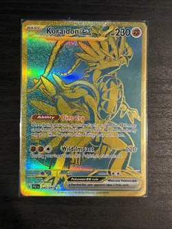 Koraidon Ex 245/91 Pokemon TCG S&V Paldean Fates Hyper Rare Holo NM - Image 1