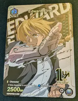 Edward Elric Promo Gold Foil - UEPR/FMA-1-039 NM - Union Arena - Image 1