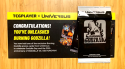Universus - BURNING GODZILLA - SEALED - TCG Limited Exclusive Promo Card - Image 1