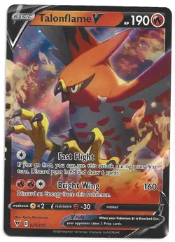 Talonflame V Pokemon Card - Vivid Voltage - 29/185 - M! - Image 1