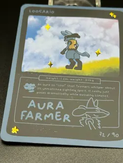 Pokedoodles Loocario 72/90 - LP Rare Card - Parody Lucario Fan Art READ DESC. - Image 3