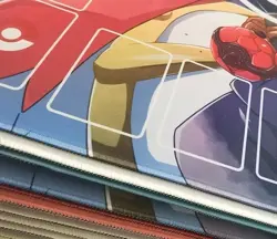 Mew Mewtwo Pokemon Playmat With Zones Trading Card Game Play Mat 24*14" _jj90 - Image 3