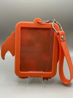 Pokemon S-Chinese Card CSMC 001/012 Charizard With Keychain Card Guard Display - Image 3