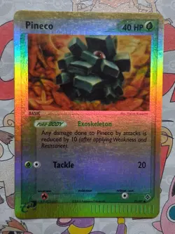 Pokemon TCG Reverse Holo Pineco 71/97 EX Dragon Pokemon Card 2003 LP - Image 1