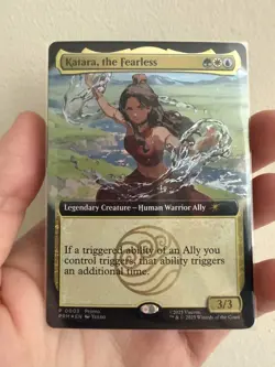 Magic The Gathering X Avatar Katara The Fearless Promo Card SDCC 2025 - Image 1