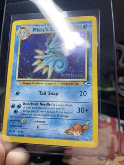 Misty's Seadra PRERELEASE Gym Heroes Holo Rare 9/132 WOTC Card LP/NM Pokemon TCG - Image 4