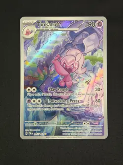 Pokemon TCG Tinkatuff Scarlet & Violet Paldea Evolved Holo Card 217/193 Full Art - Image 1