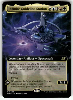 INFINITE GUIDELINE STATION (EXTENDED ART) #348 MTG EDGE OF ETERNITIES RARE - Image 1