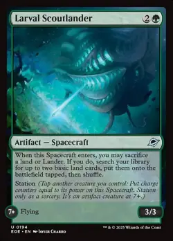 Larval Scoutlander [EOE] #194 Foil NM MTG - Image 1