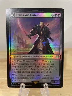 MTG Zenos yae Galvus / Shinryu Transcendent Rival FOIL #0127 FIN Rare NM/M - Image 1