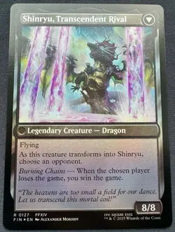 Zenos yae Galvus / Shinryu, Transcendent Rival Foil MTG Final Fantasy R 0127 - Image 2