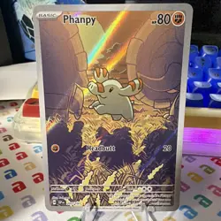 TCG Pokemon Phanpy 205/191 Sv08: Surging Sparks Illustration Rare Holo 80HP EN - Image 2