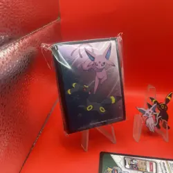 Pokemon Prismatic Evolutions Mini Figure Collection Pin Figure and Sleeves only - Image 3