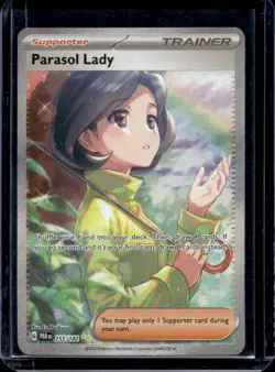 2023 Pokemon SV Paradox Rift Parasol Lady #255/182 - Image 1