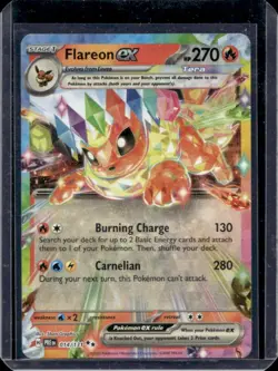 2025 Pokemon Prismatic Evolutions Flareon ex #014/131 - Image 1