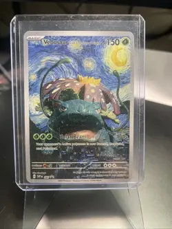 Pokemon Custom Art Card Venusaur Starry Night Van Gogh - Image 1