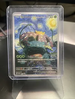 Pokemon Custom Art Card Venusaur Starry Night Van Gogh - Image 2