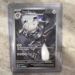 2025 POKEMON MEGA EVOLUTION ILLUSTRATION RARE HOLO STEELIX #150/132 MINT - Image 1