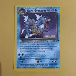 Pokemon TCG Dark Gyarados 8/82 Team Rocket Prerelease Holo Rare English 70 HP - Image 1