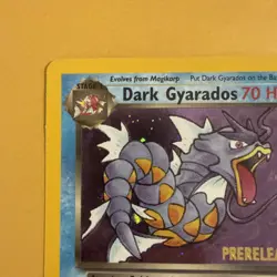 Pokemon TCG Dark Gyarados 8/82 Team Rocket Prerelease Holo Rare English 70 HP - Image 3