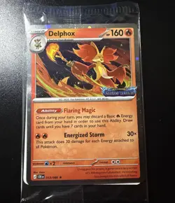 Pokemon Delphox Chaos Rising 013/086 STAMPED PROMO BEST BUY - Image 1