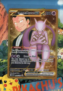 Pokemon TCG Team Rocket's Mewtwo EX 240/182 Destined Rivals Holo NM/M - Image 1