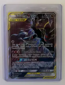 Pokemon TCG Garchomp & Giratina GX TAG TEAM Full Art Promo Holo SM193 Eng - Image 1