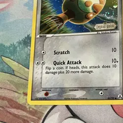 Pokemon Sentret 62/92 Legend Maker Stamped Basic Common Reverse Holo Swirl DMG - Image 3