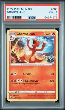2022 POKEMON GO #009 CHARMELEON PSA 4 - Image 1