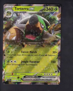 Torterra ex 012/162 Double Rare Temporal Forces Pokemon Near Mint - Image 1