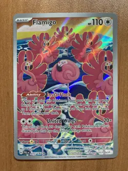 Pokemon Flamigo 227/193 Illustration Rare Scarlet Violet Paldea Evolved NM - Image 1