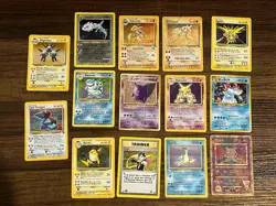Pokemon TCG Base Set Fossil Holo Rare Lot WOTC Vintage 1st Ed ALL DAMAGED! - Image 1