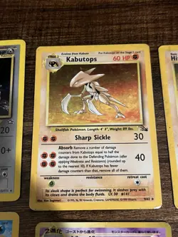 Pokemon TCG Base Set Fossil Holo Rare Lot WOTC Vintage 1st Ed ALL DAMAGED! - Image 4