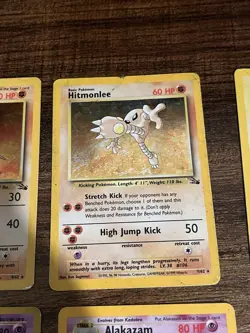 Pokemon TCG Base Set Fossil Holo Rare Lot WOTC Vintage 1st Ed ALL DAMAGED! - Image 5
