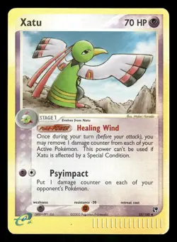 Pokemon Xatu Uncommon Sandstorm 55/100 LP Reverse Holo - Image 1