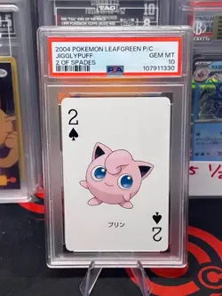 PSA 10 Jigglypuff Leafgreen 2004 Pokemon Poker Playing Card POP 3 - Image 1