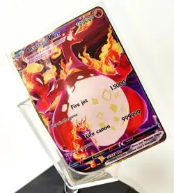 Charizard VMAX 999999point Gold Metal POKEMON Card Collectible Gift Display New - Image 1