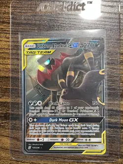 Umbreon & Darkrai GX 125/236 SM-Unified Minds Holo Ultra Rare TAG TEAM, NM+ - Image 3