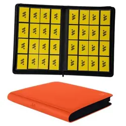 Premium 1000+ Pockets Card Binder,16 Pockets Card Binder 16 Pocket 1024 Orange - Image 1
