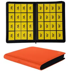 Premium 1000+ Pockets Card Binder,16 Pockets Card Binder 16 Pocket 1024 Orange - Image 4